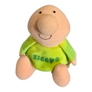 Vintage 1981 Ziggy Comic Strip Plush Character Green Shirt by American Greetings